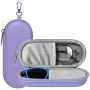 Калъф за очила Techsuit Glasses Case (ETJ3) - PU кожа, 16.5 x 6.5 x 4cm - Лавандула