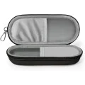 Калъф за очила Techsuit Glasses Case (ETJ3) - PU кожа, 16.5 x 6.5 x 4cm - Сив