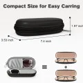 Калъф за очила Techsuit Glasses Case (ETJ3) - PU кожа, 16.5 x 6.5 x 4cm - Сив