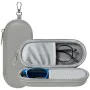 Калъф за очила Techsuit Glasses Case (ETJ3) - PU кожа, 16.5 x 6.5 x 4cm - Сив