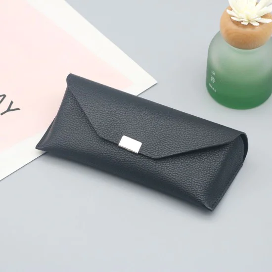 Калъф за очила Techsuit Glasses Case (ETK4) - PU кожа, 16.5 x 8cm - Черен