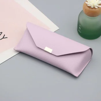 Калъф за очила Techsuit Glasses Case (ETK4) - PU кожа, 16.5 x 8cm - Лилав