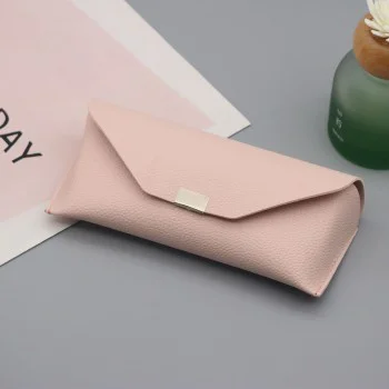 Калъф за очила Techsuit Glasses Case (ETK4) - PU кожа, 16.5 x 8cm - Розов