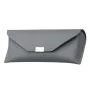 Калъф за очила Techsuit Glasses Case (ETK4) - PU кожа, 16.5 x 8cm - Сив