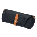 Калъф за очила Techsuit Glasses Case (ETL3) - PU кожа, 17 x 6.5 x 2cm - Черен