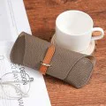 Калъф за очила Techsuit Glasses Case (ETL3) - PU кожа, 17 x 6.5 x 2cm - Черен