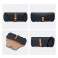 Калъф за очила Techsuit Glasses Case (ETL3) - PU кожа, 17 x 6.5 x 2cm - Лешник