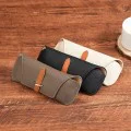 Калъф за очила Techsuit Glasses Case (ETL3) - PU кожа, 17 x 6.5 x 2cm - Лешник
