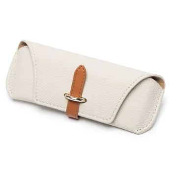 Калъф за очила Techsuit Glasses Case (ETL3) - PU кожа, 17 x 6.5 x 2cm - Швейцарско кафе