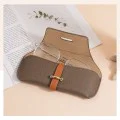 Калъф за очила Techsuit Glasses Case (ETL3) - PU кожа, 17 x 6.5 x 2cm - Швейцарско кафе