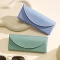 Калъф за очила Techsuit Glasses Case (ETM3) - PU кожа, 15.2 x 6.6 x 3.6cm - Ирис син