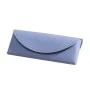 Калъф за очила Techsuit Glasses Case (ETM3) - PU кожа, 15.2 x 6.6 x 3.6cm - Ирис син