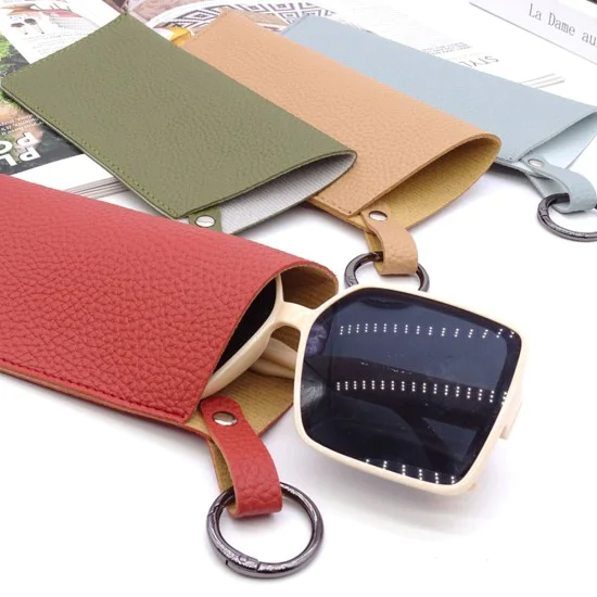 Калъф за очила Techsuit Glasses Case (ETN6) - PU кожа, 17.5 x 8.5cm - Маринован боб