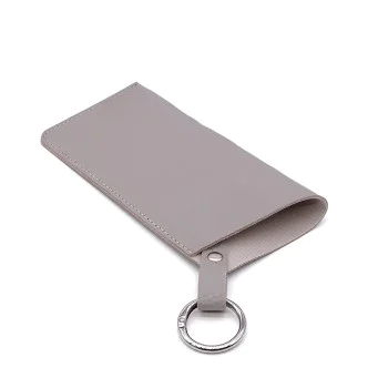 Калъф за очила Techsuit Glasses Case (ETN6) - PU кожа, 17.5 x 8.5cm - Топла пепел