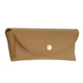 Калъф за очила Techsuit Glasses Case (ETI4) - PU кожа, 17 x 6.5 x 2cm - Кафяв
