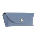 Калъф за очила Techsuit Glasses Case (ETI4) - PU кожа, 17 x 6.5 x 2cm - Син