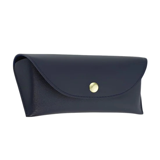 Калъф за очила Techsuit Glasses Case (ETI4) - PU кожа, 17 x 6.5 x 2cm - Син