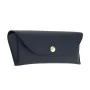 Калъф за очила Techsuit Glasses Case (ETI4) - PU кожа, 17 x 6.5 x 2cm - Син