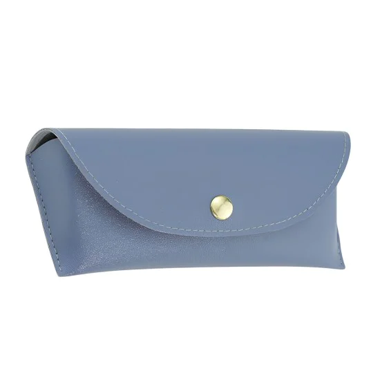 Калъф за очила Techsuit Glasses Case (ETI4) - PU кожа, 17 x 6.5 x 2cm - Син
