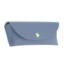 Калъф за очила Techsuit Glasses Case (ETI4) - PU кожа, 17 x 6.5 x 2cm - Син