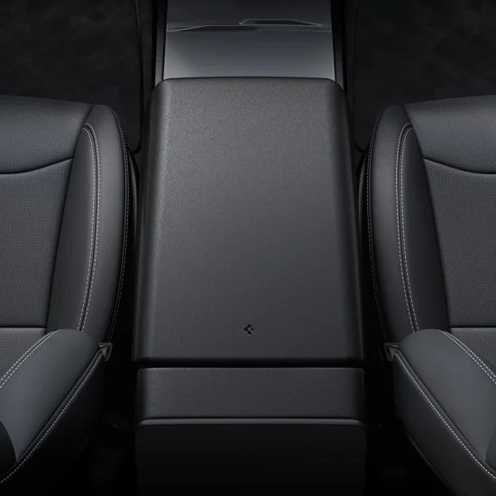 Калъф за подлакътник Spigen Armrest Cover TO240 (ACP06042) - за Tesla Model Y/3 (2022-2023), без лепило, устойчив на надраскване, TPE - Черен