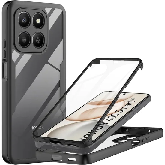 Калъф + протектор – Techsuit ColorVerse 360 Series – Honor 400 Smart 5G / 400 Smart 4G / X7d 4G – Черен