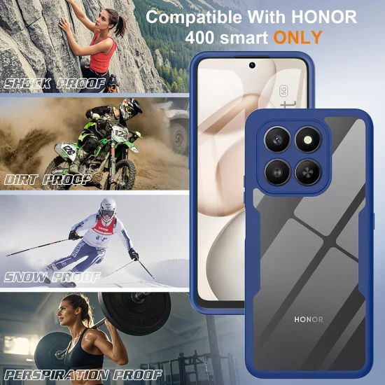 Калъф + протектор – Techsuit ColorVerse 360 Series – Honor 400 Smart 5G / 400 Smart 4G / X7d 4G – Син