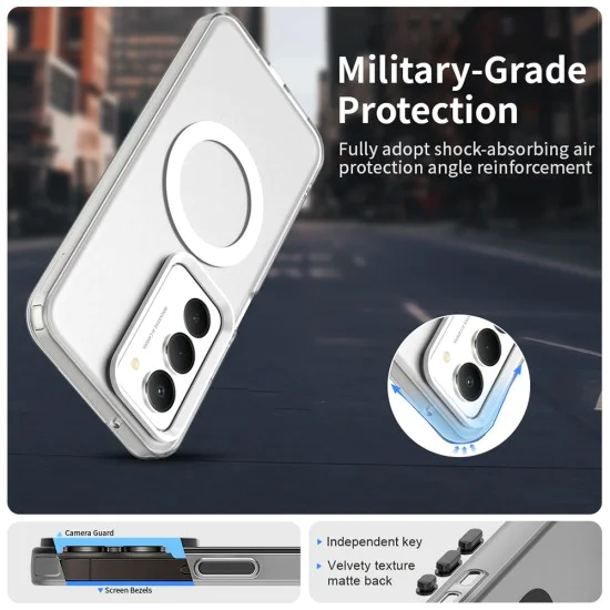Калъф с MagSafe – Techsuit CandyCase – Xiaomi Redmi 15 4G / Redmi 15 5G – Бял