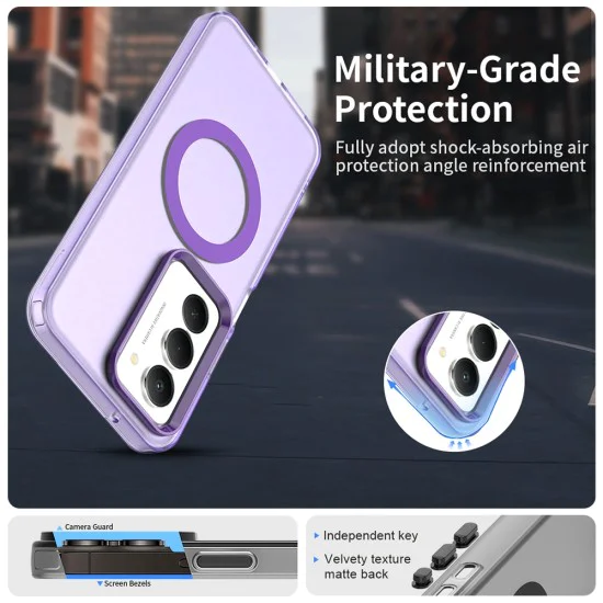 Калъф с MagSafe – Techsuit CandyCase – Xiaomi Redmi 15 4G / Redmi 15 5G – Лилав