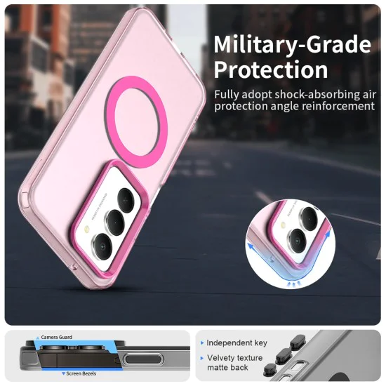 Калъф с MagSafe – Techsuit CandyCase – Xiaomi Redmi 15 4G / Redmi 15 5G – Розов