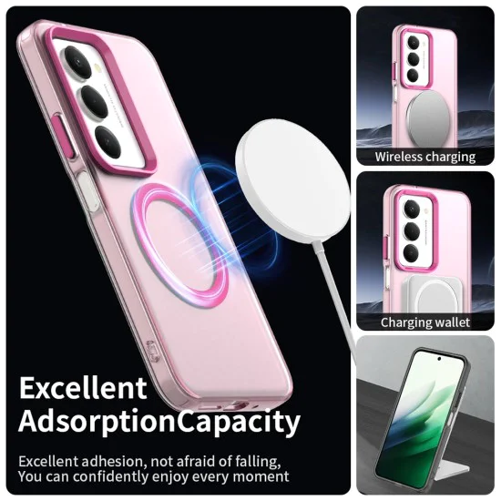 Калъф с MagSafe – Techsuit CandyCase – Xiaomi Redmi 15 4G / Redmi 15 5G – Розов