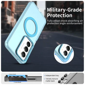 Калъф с MagSafe – Techsuit CandyCase – Xiaomi Redmi 15 4G / Redmi 15 5G – Син