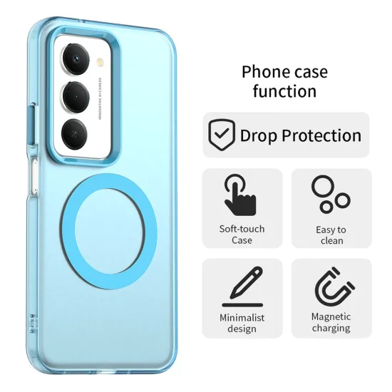 Калъф с MagSafe – Techsuit CandyCase – Xiaomi Redmi 15 4G / Redmi 15 5G – Син