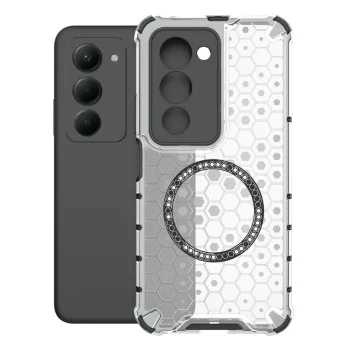 Калъф с MagSafe – Techsuit HoneyComb Shield – Xiaomi Redmi 15 4G / 15 5G – Бял