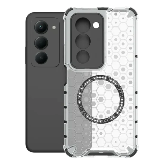 Калъф с MagSafe – Techsuit HoneyComb Shield – Xiaomi Redmi 15 4G / 15 5G – Бял