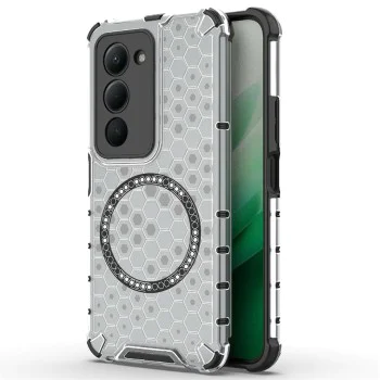 Калъф с MagSafe – Techsuit HoneyComb Shield – Xiaomi Redmi 15 4G / 15 5G – Бял