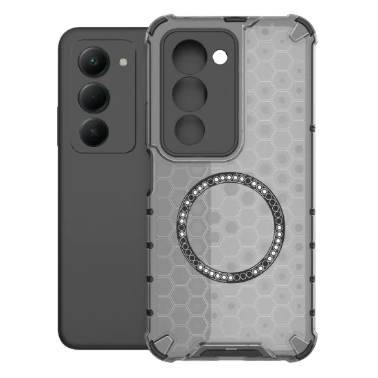 Калъф с MagSafe – Techsuit HoneyComb Shield – Xiaomi Redmi 15 4G / 15 5G – Черен