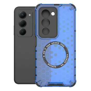 Калъф с MagSafe – Techsuit HoneyComb Shield – Xiaomi Redmi 15 4G / 15 5G – Син