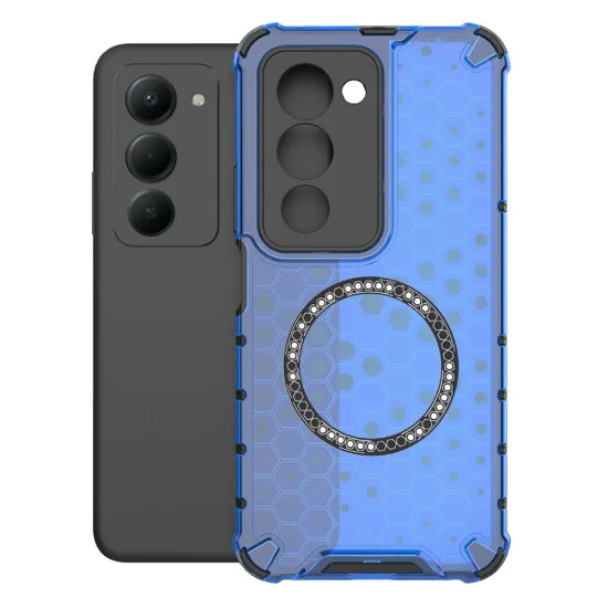 Калъф с MagSafe – Techsuit HoneyComb Shield – Xiaomi Redmi 15 4G / 15 5G – Син