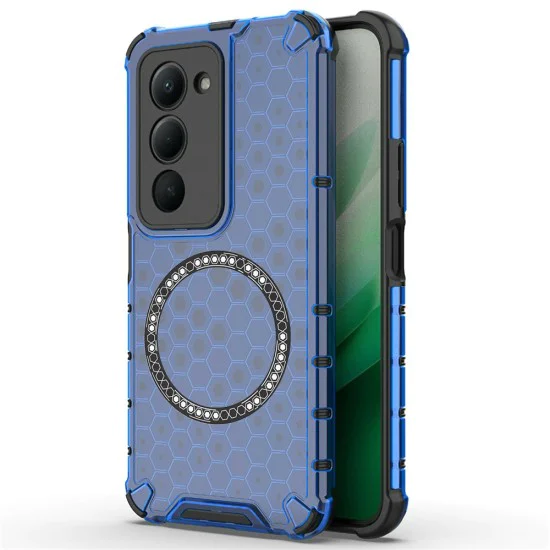 Калъф с MagSafe – Techsuit HoneyComb Shield – Xiaomi Redmi 15 4G / 15 5G – Син