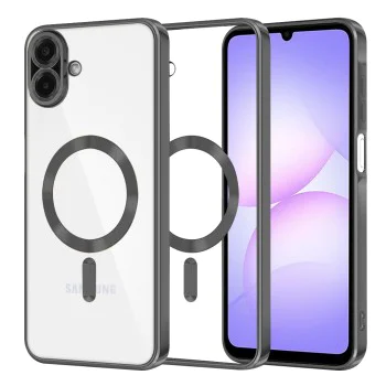 Калъф с MagSafe – Techsuit Luxury Crystal – Samsung Galaxy A07 4G – Черен