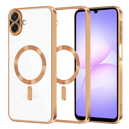 Калъф с MagSafe – Techsuit Luxury Crystal – Samsung Galaxy A07 4G – Оранжев