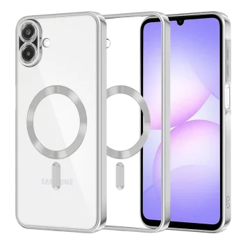 Калъф с MagSafe – Techsuit Luxury Crystal – Samsung Galaxy A07 4G – Сребрист