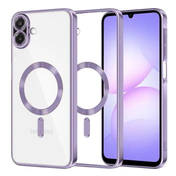 Калъф с MagSafe – Techsuit Luxury Crystal – Samsung Galaxy A07 4G – Светлолилав