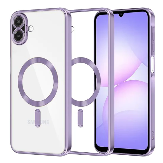 Калъф с MagSafe – Techsuit Luxury Crystal – Samsung Galaxy A07 4G – Светлолилав
