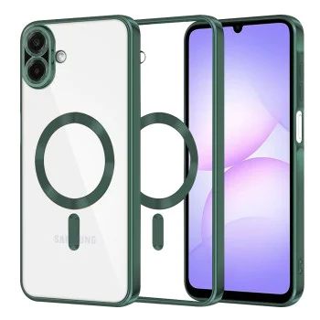 Калъф с MagSafe – Techsuit Luxury Crystal – Samsung Galaxy A07 4G – Тъмнозелен