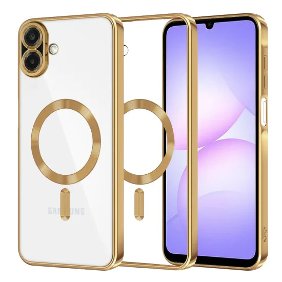 Калъф с MagSafe – Techsuit Luxury Crystal – Samsung Galaxy A07 4G – Златист