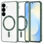 Калъф с MagSafe – Techsuit Luxury Crystal – Samsung Galaxy S25 FE – Тъмнозелен