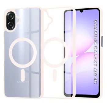 Калъф с MagSafe – Techsuit MagSafe Pro – Samsung Galaxy A07 4G – Нюд розов