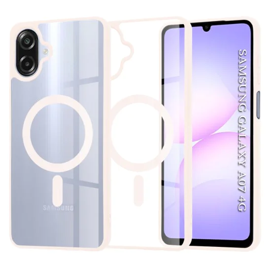 Калъф с MagSafe – Techsuit MagSafe Pro – Samsung Galaxy A07 4G – Нюд розов